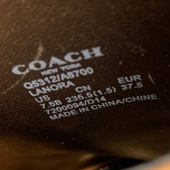 Coach Tan Leather Peep-Toe Slingback Booties - Picture 9 of 11